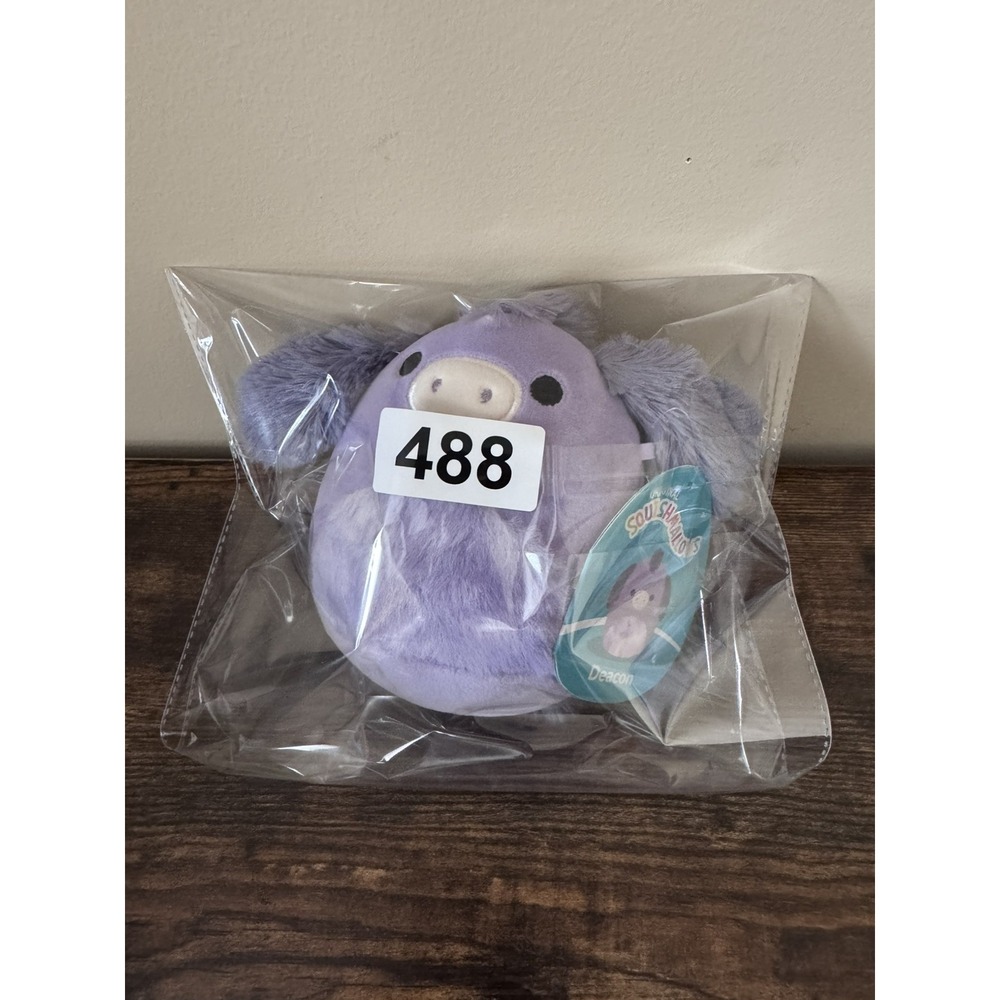 Squishmallows Deacon The Purple Donkey 5" Plush Toy 2024 Jazwares NEW WITH TAGS - Picture 5 of 5